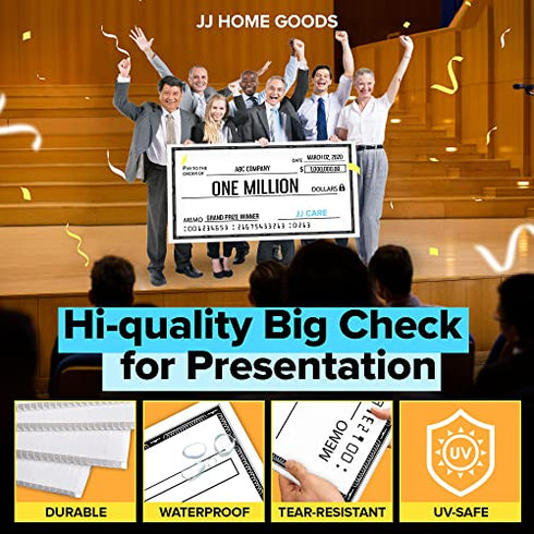 JJ CARE Giant Check